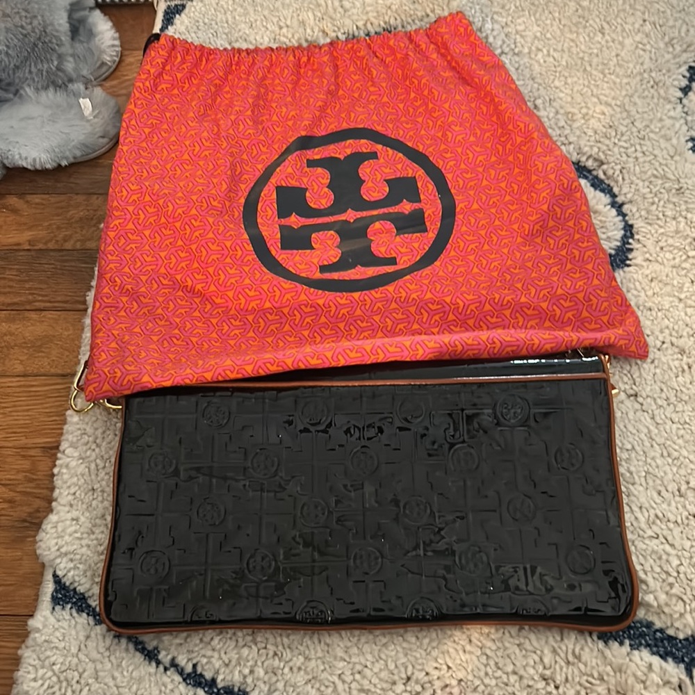 patent leather tory burch